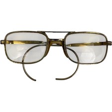 Vintage Universal 150 Gold Metal Frame Eyeglasses Spectacles Men's B20Q