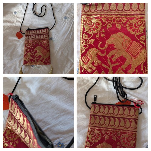 Gold embossed work - embossed, bag