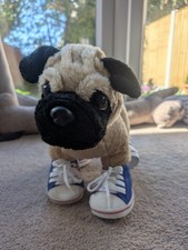 Build A Bear Workshop Pug Soft Toy/Plushie With Union Jack Shoes