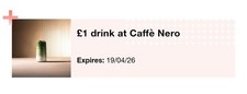 1x £1 Caffe Nero drink - Any