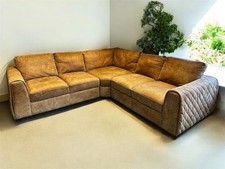 Sofology Mazzini Utah Tan Leather Corner Sofa RRP £3899