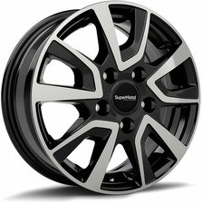 Alloy Wheels 15" SuperMetal Vault Black Pol For Peugeot Boxer [Mk3] 07-22