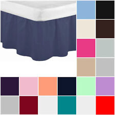 Percale Frilled Polycotton Platform Base Valance Sheet Deep Frilled All Size