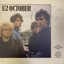 U2 Signed 'October' Photograph