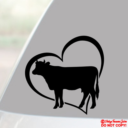 Dairy cow vinyl - dairy, sticker