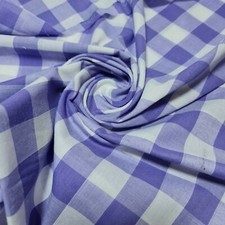 Gingham  1" Polycotton Fabric