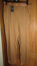 ladies brown belted trousers
