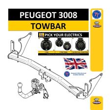 Detachable Towbar for Peugeot 3008 Crossover 2017-2024 Swan Neck  Electrics
