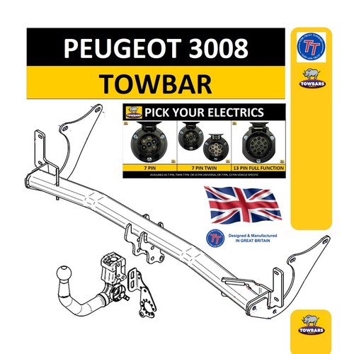 Detachable towbar for peugeot - towbar,