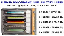 Mixed 22g holographic slim - 5,