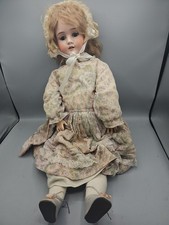 Antique Bisque Shoulder Head Doll 27"  1906 No 11 Schoenau & Hoffmeister German