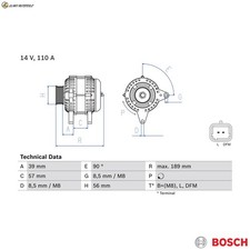 GENERATOR 0 986 083 440 FOR