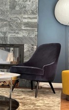 Walter Knoll Armchair In Dark Blue