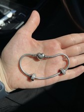 Pandora Bracelet With 2 Clips