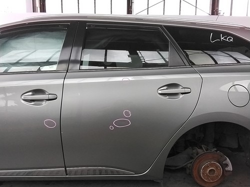 Rear passenger door - left, grey