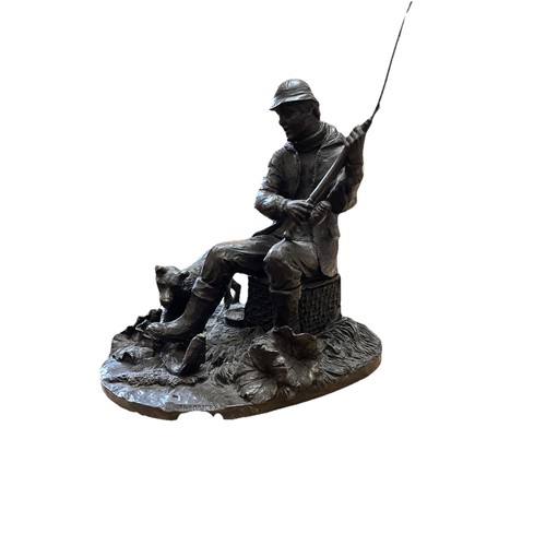 Heredities fisherman and dog - fisherman,