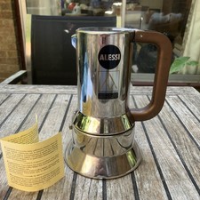 Alessi Stovetop Moka Pot Espresso Coffee Maker Italy  Unused