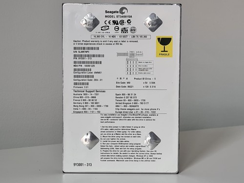 Seagate st340015a 40gb - seagate,