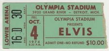 ELVIS PRESLEY Concert Ticket -