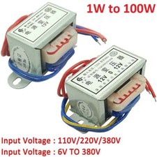 1W-100W Power Transformer Input AC 110V 220V 380V Output AC 6V -380V Single/Dual