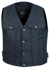 Black Denim Jeans Waistcoat