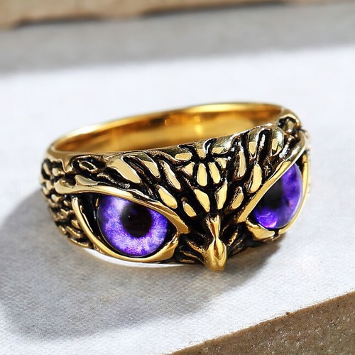 Eye owl finger ring - owl, for