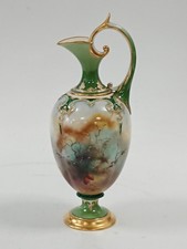 Antique Royal Worcester Hand Painted Vase with Pheasants c1910 Signed Rare