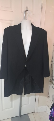 Vintage black wool tailcoat - vintage,