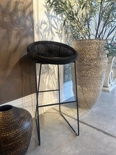 Joe Bar Stool Black Sled Frame