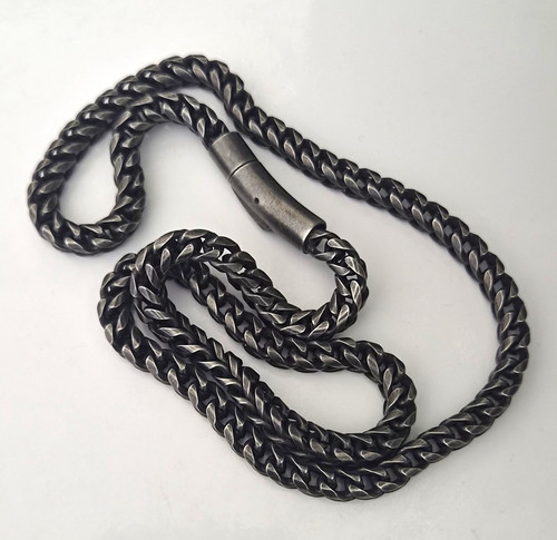 Men stainless steel curb - stainless,
