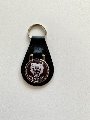 Black leather keyring - keyring/, fob