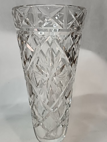 Brierley lead crystal vase - brierley,