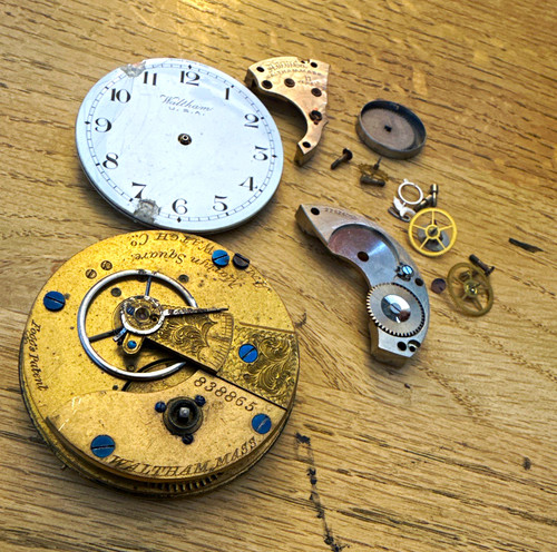 Antique waltham pocket watch - waltham,