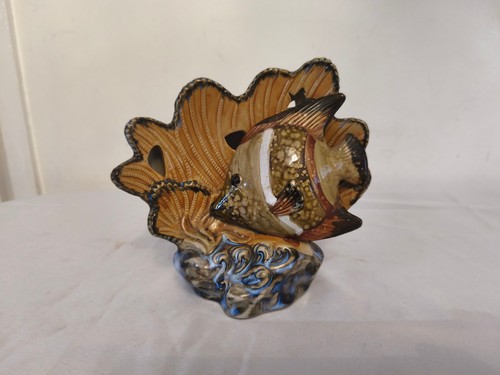 Ceramic fish tealight holder - ceramic,