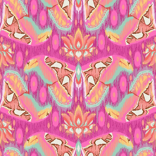 Tula pink fabric eden - pink, atlas