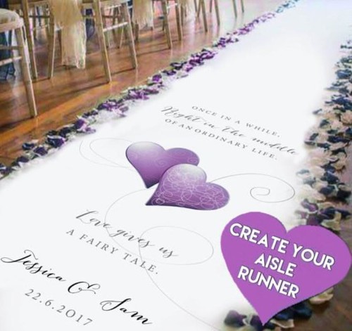Create your own wedding aisle - own,