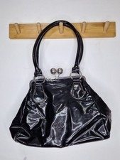 Vintage Black Patent Handbag