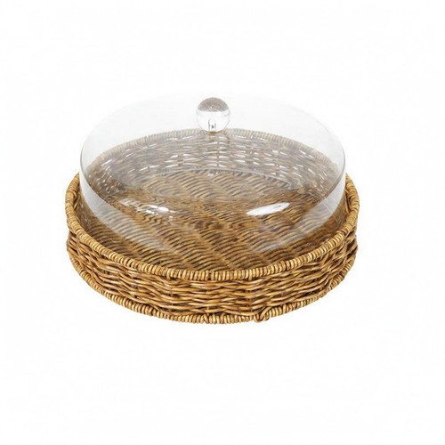 Cake tray with - cake, dome