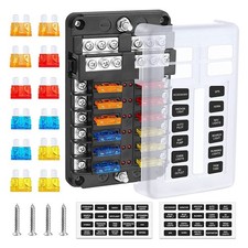 12 Way Fuse Board Holder Fuses