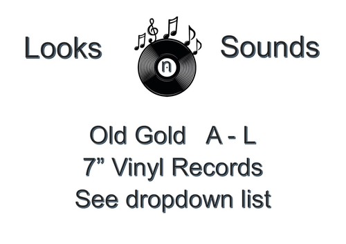 Old gold label - 7",