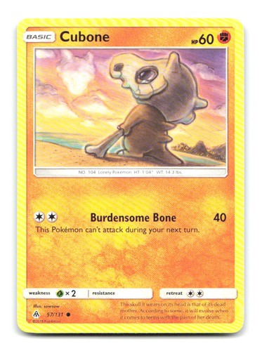 Cubone 131 common forbidden - cubone,