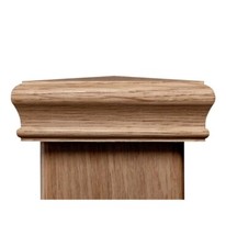 Oak Newel Post Cap Pyramid for 90mmx90mm Post