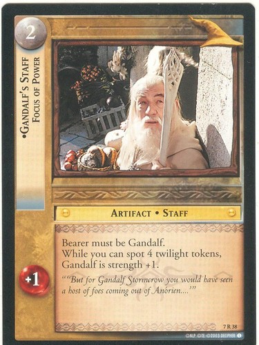 Lord the rings ccg card - rings,