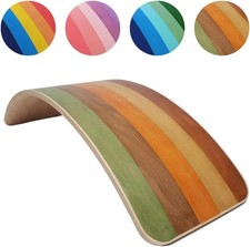 SmartToys4U Wooden Balance Board for Kids 3+ and Adults Montessori Wobble Board