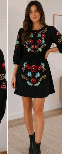 Topshop black floral - black,