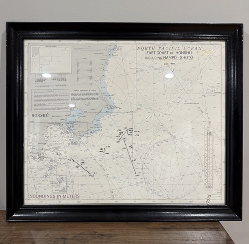 Framed nautical chart 97015 - framed,
