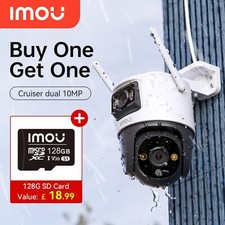 Imou 10MP WiFi Security Camera CCTV Human/Car/Motion Detection Alexa +128G SD