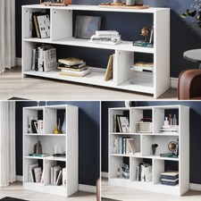 ELEGANT Tall Wide Bookcase 2 3 Tier Shelving Display Storage Stand Home Office
