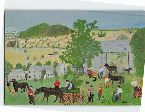 Postcard wagon repair shop - repair,