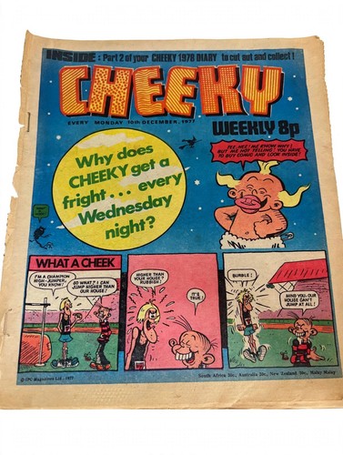 Cheeky weekly december 1977 - weekly,